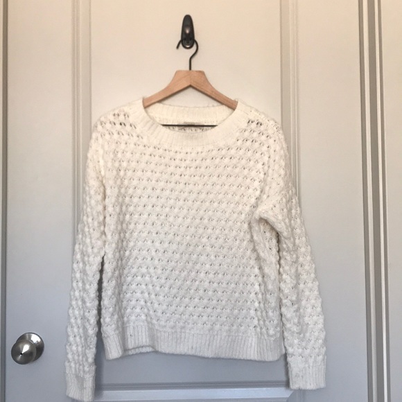 LOFT - Large white knit sweater - Picture 3 of 7